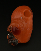 Lucy over orange dichro alien pendant