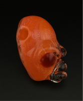 Lucy over orange dichro alien pendant